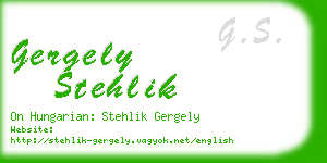 gergely stehlik business card